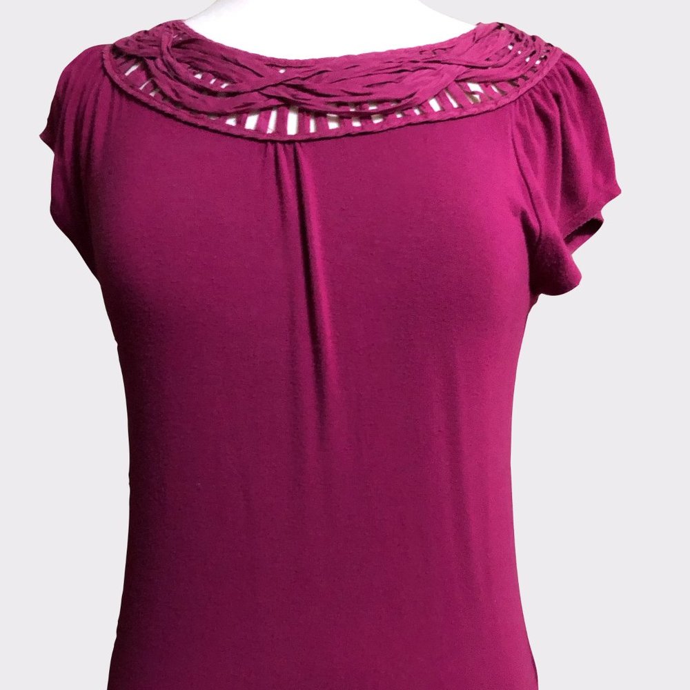 Cranberry Antonio Melani Shirt Cap Sleeve